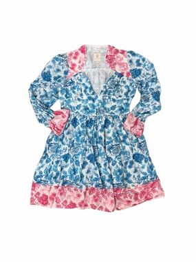 Simply Southern Blue and Pink floral dress